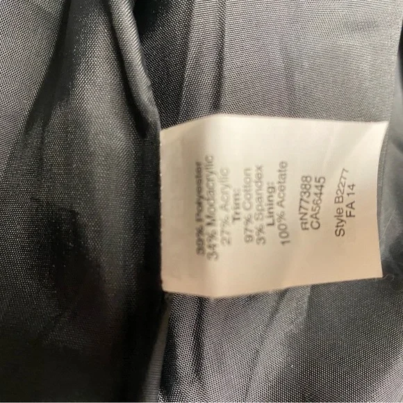 MADEWELL SHERPA FAUX FUR ZIPPERED VEST WITH POCKETS SIZE XS - Picture 6 of 9